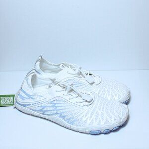Hike Footwear Lorax Active Outdoor Hiking Barefoot Shoes Blue White EU 38 W 7.5